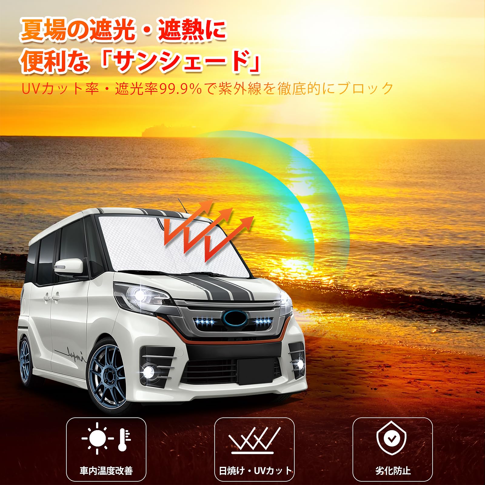 Amazon.co.jp: 新型 デイズ B21W ルークス B21A型 サンシェード DAYZ